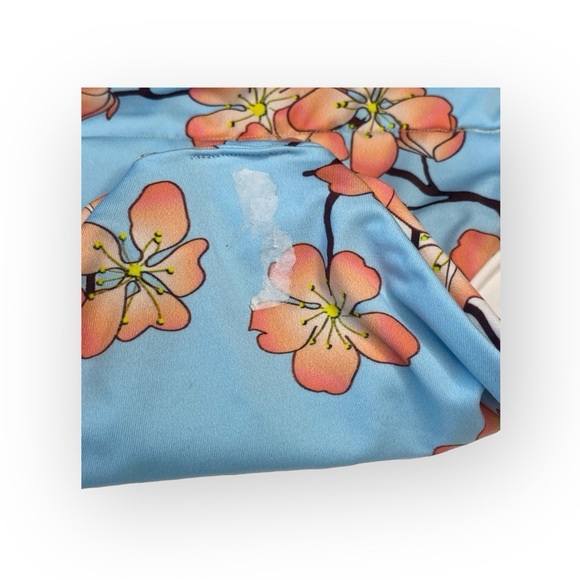 new Submarine ❤︎ Highs + Lows Print Bikini Set ❤︎ Cherry Blossom on Baby Blue - Picture 9 of 16